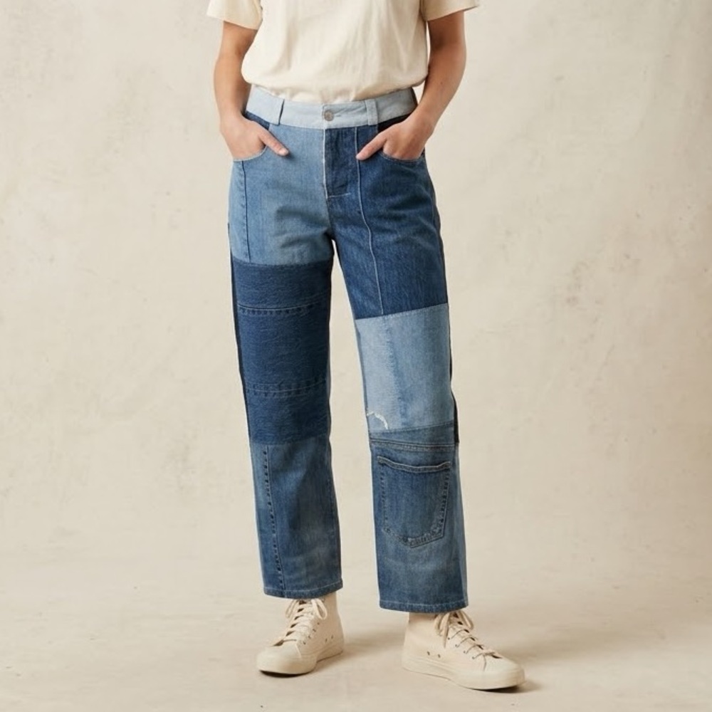 RARE Hargan Denim Custom 1-of-1 Handmade Patchwork Luxury Jeans Size S, 28